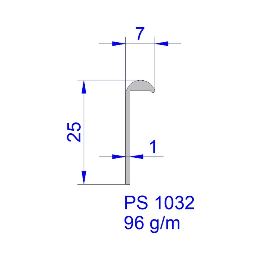 Aluveneta PS1032 Profili di finitura e fasce