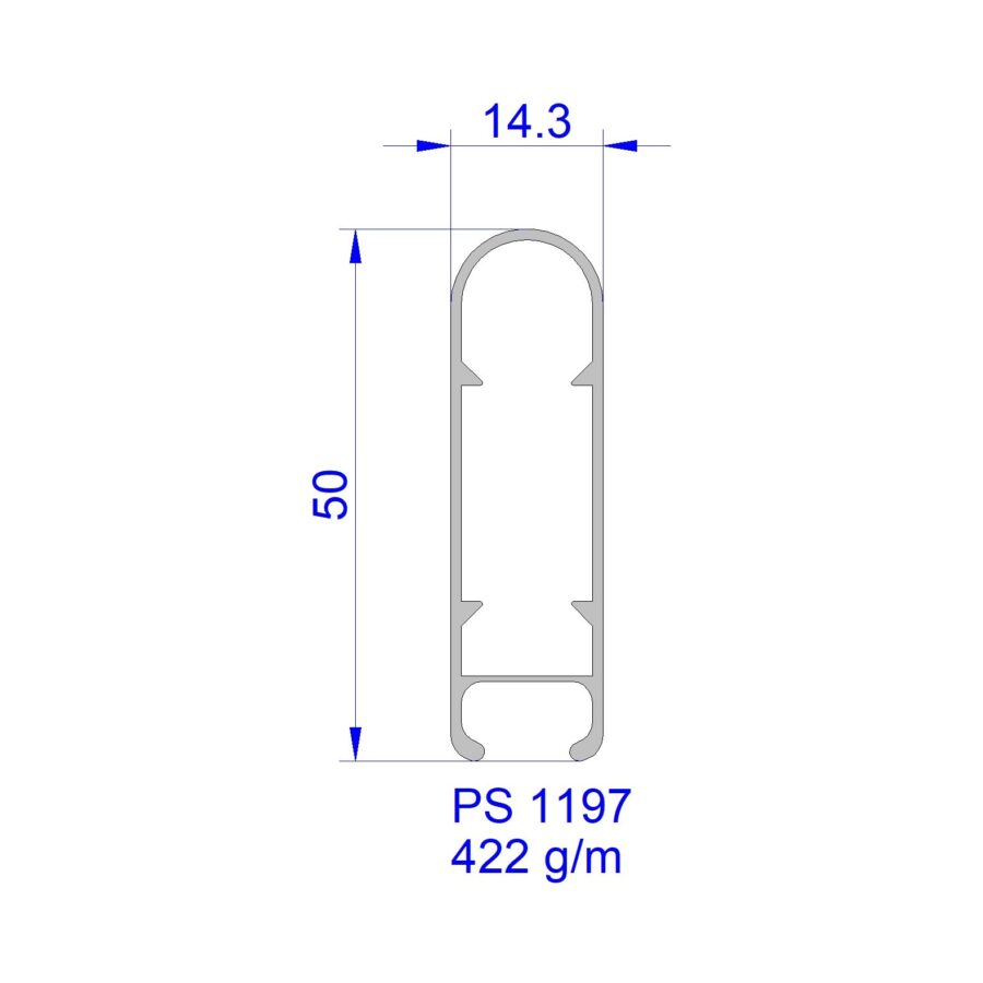 Aluveneta PS1197 Profili per cappottine