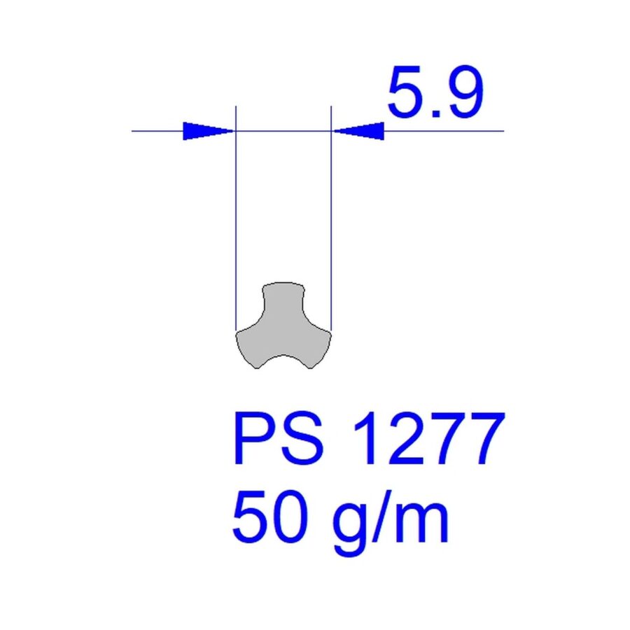 Aluveneta PS1277 Profili per tende interne