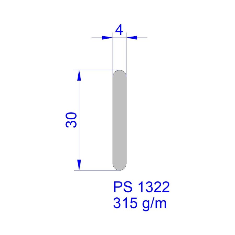 Aluveneta PS1322 Profili per tende interne
