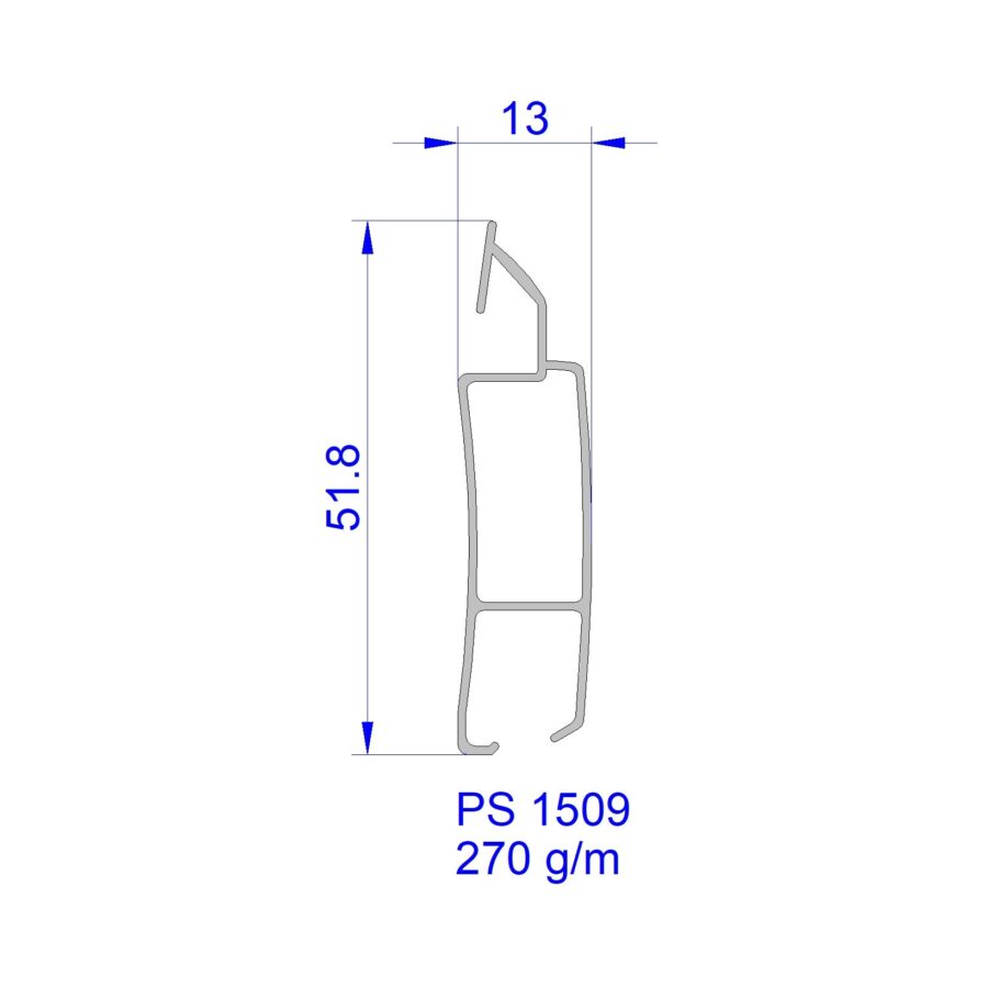 Aluveneta PS1509 Profili per tapparelle e guide
