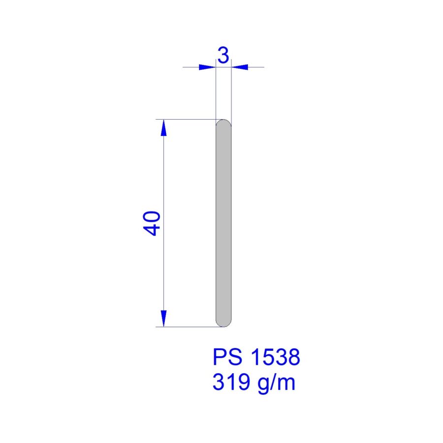 Aluveneta PS1538 Profili per tende interne