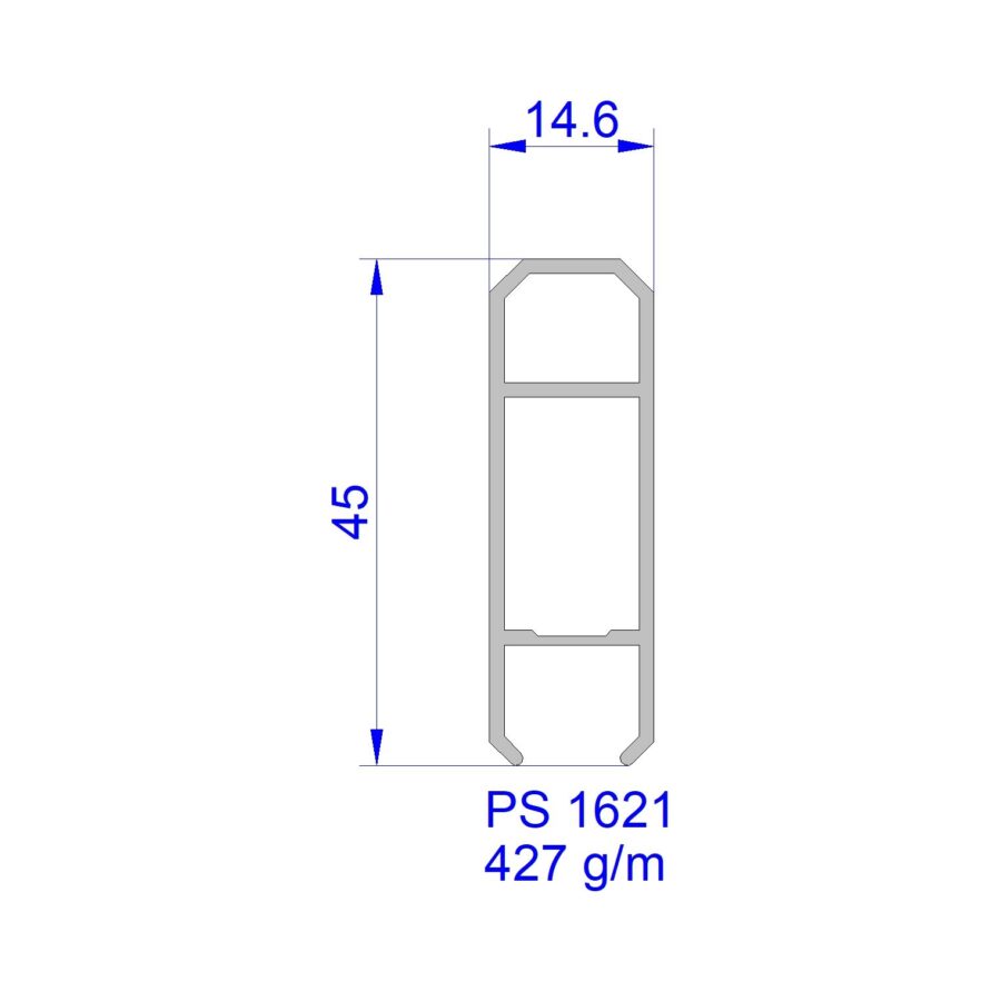 Aluveneta PS1621 Profili per cappottine