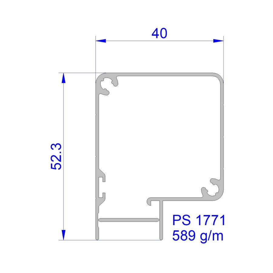 Aluveneta PS1771 Profili per cassonetti