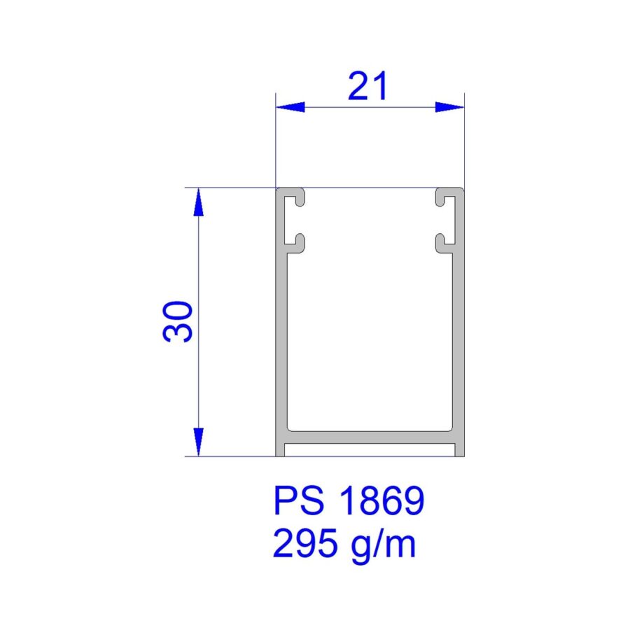 Aluveneta PS1869 Profili per tapparelle e guide