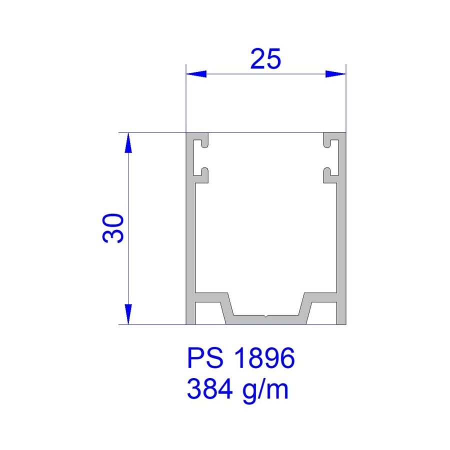 Aluveneta PS1896 Profili per tapparelle e guide