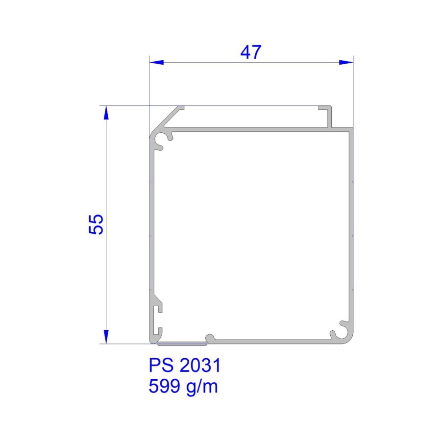 Aluveneta PS2031 Profili per cassonetti