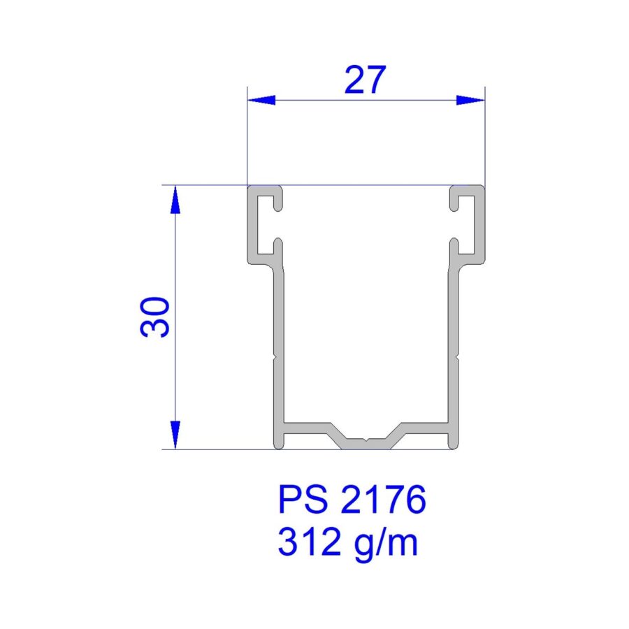 Aluveneta PS2176 Profili per tapparelle e guide