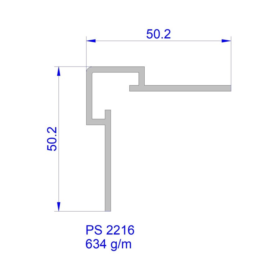 Aluveneta PS2216 Profili per insegne