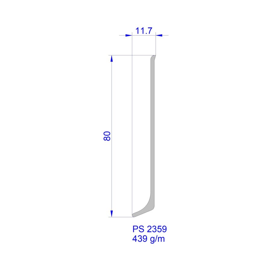 Aluveneta PS2359 Profili per battiscopa