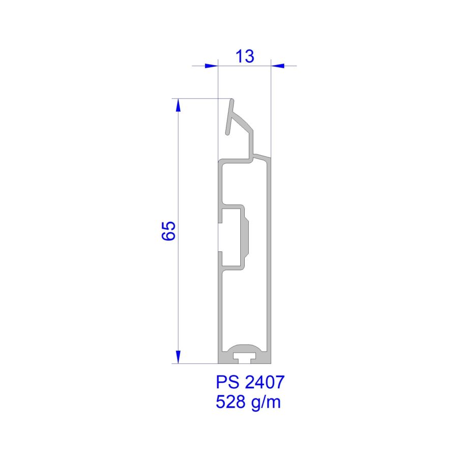 Aluveneta PS2407 Profili per tapparelle e guide