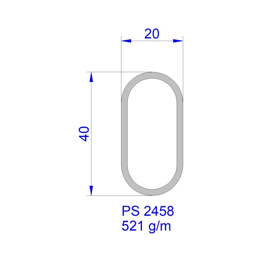 Aluveneta PS2458 Profili tubolari speciali