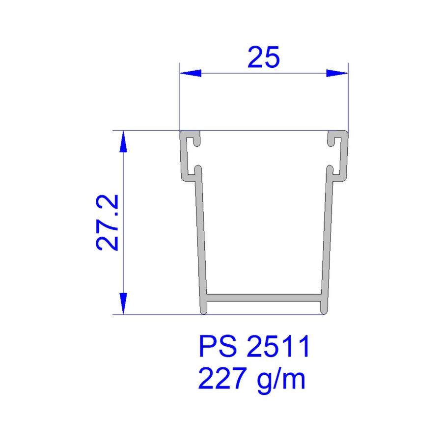 Aluveneta PS2511 Profili per tapparelle e guide