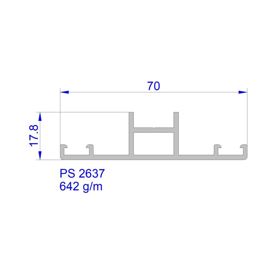 Aluveneta PS2637 Profili per centine