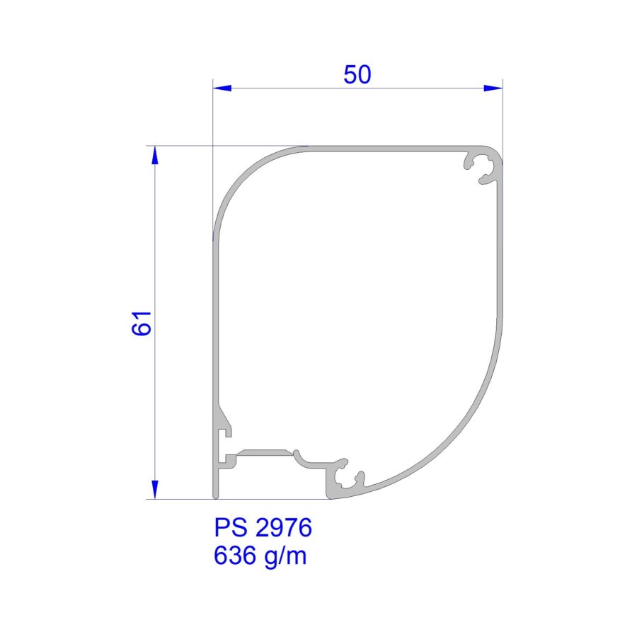Aluveneta PS2976 Profili per cassonetti