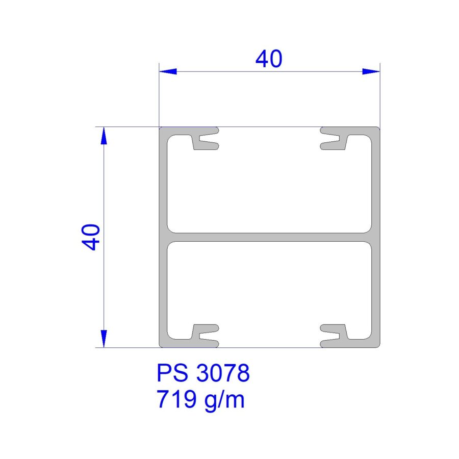 Aluveneta PS3078 Profili vari per tende