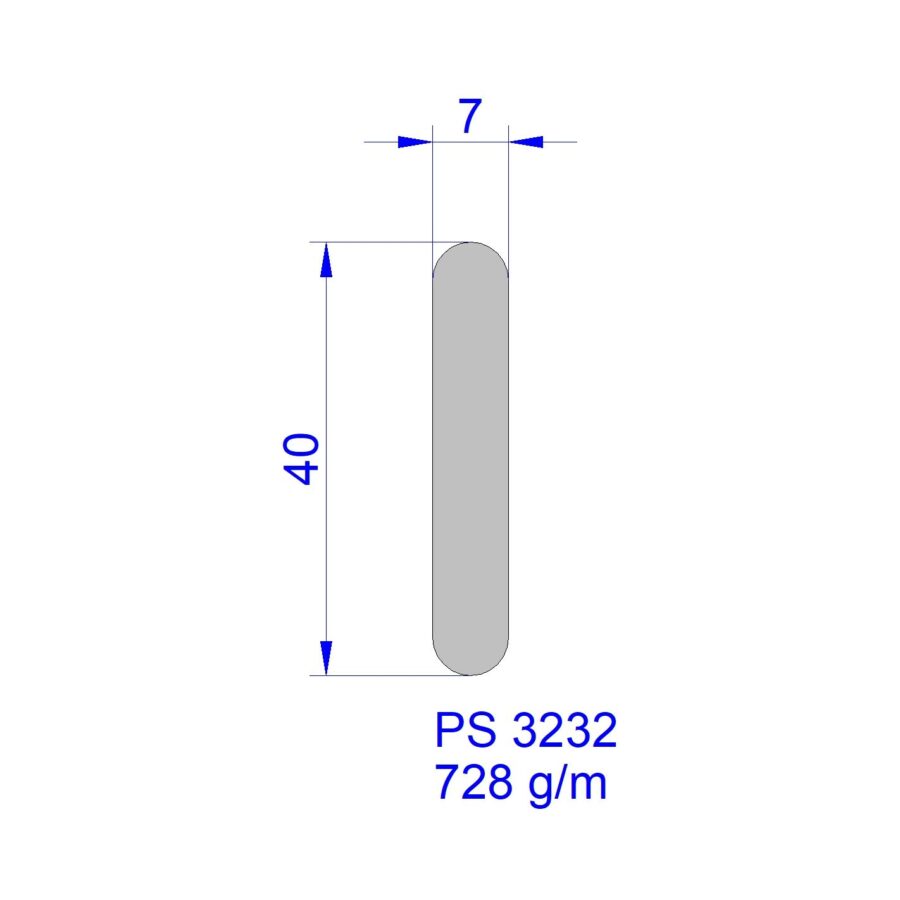 Aluveneta PS3232 Profili per tende interne