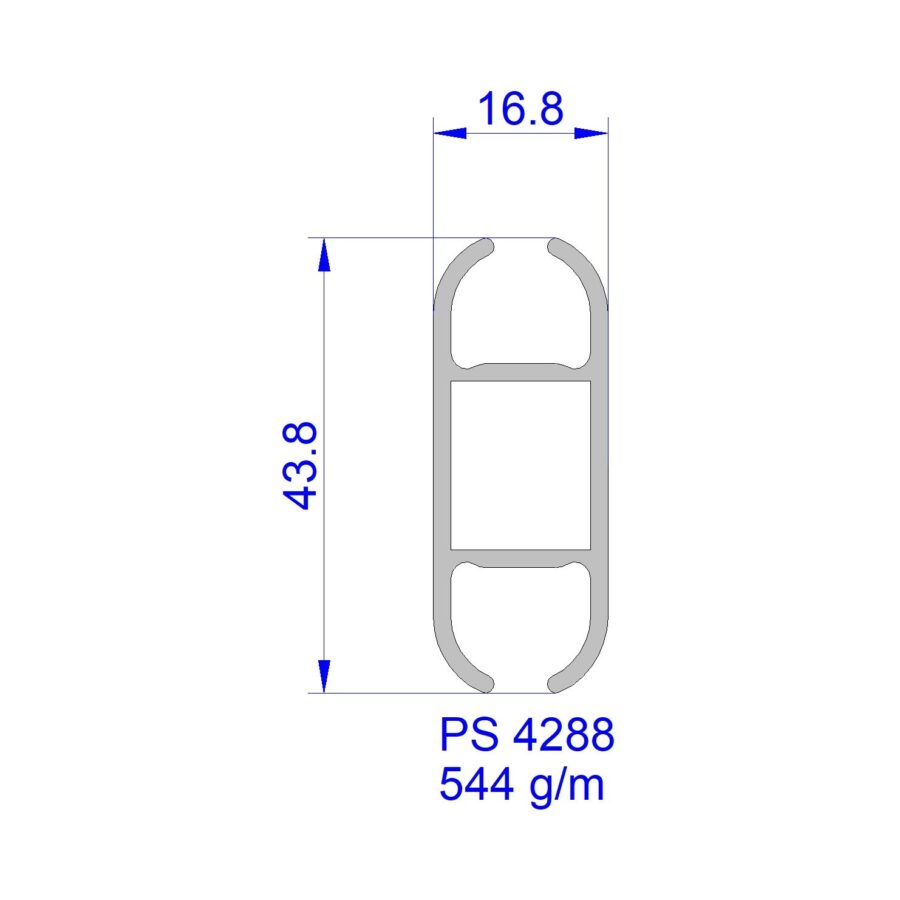 Aluveneta PS4288 Profili per cappottine