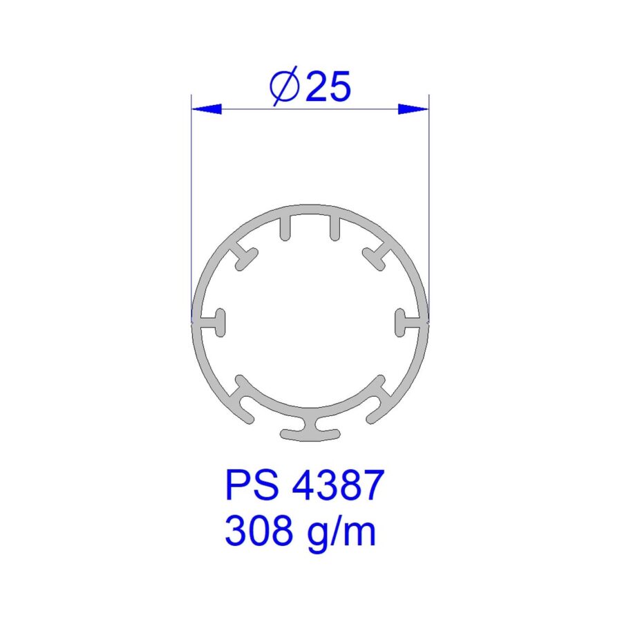 Aluveneta PS4387 Profili per rulli