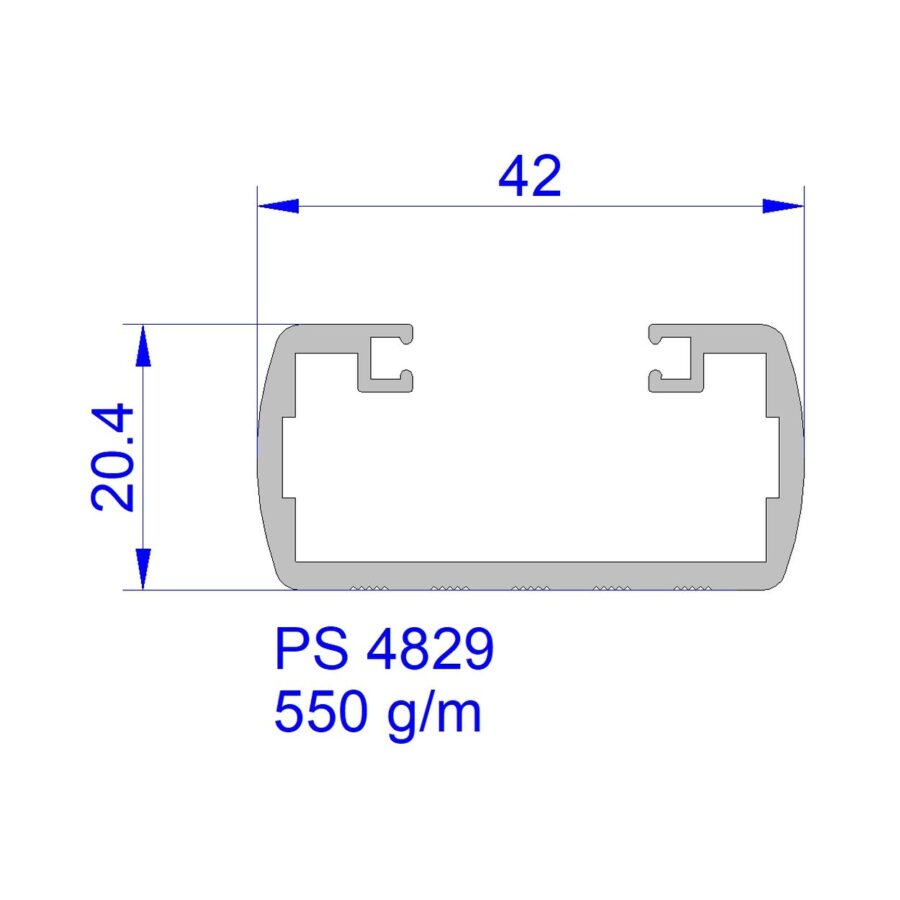 Aluveneta PS4829 Profili vari per tende