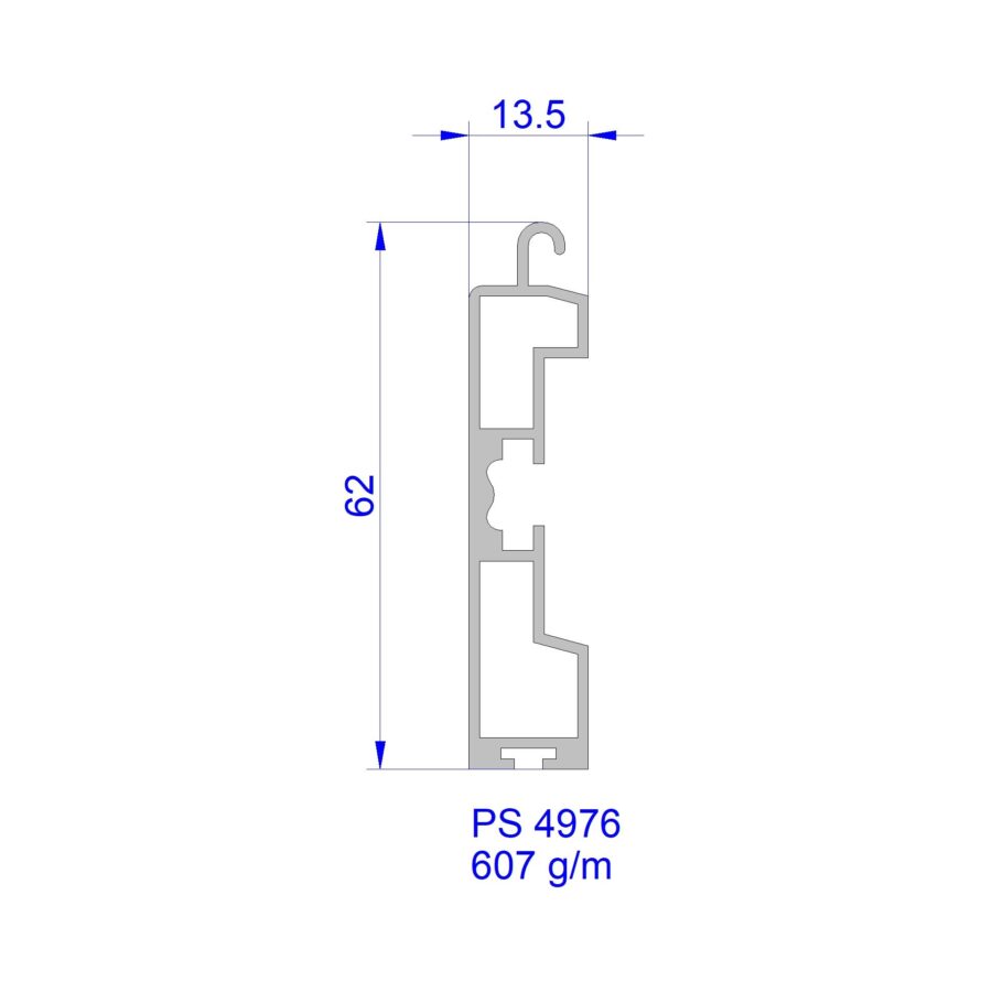 Aluveneta PS4976 Profili per tapparelle e guide