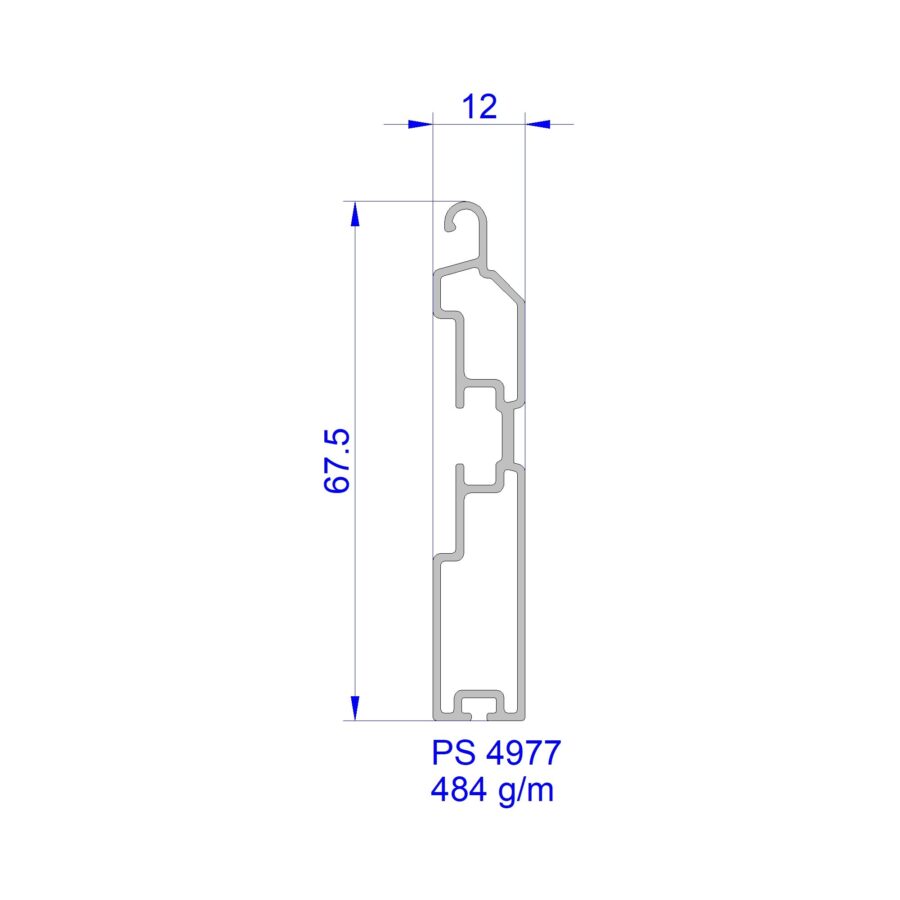 Aluveneta PS4977 Profili per tapparelle e guide