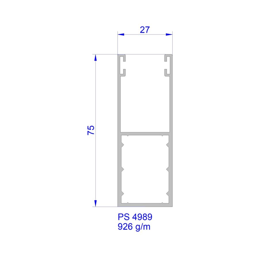 Aluveneta PS4989 Profili per tapparelle e guide