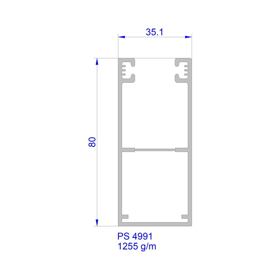 Aluveneta PS4991 Profili per tapparelle e guide