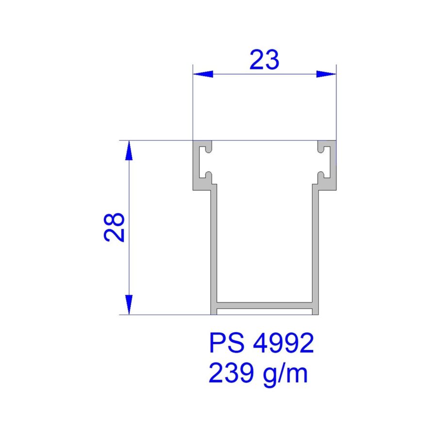 Aluveneta PS4992 Profili per tapparelle e guide