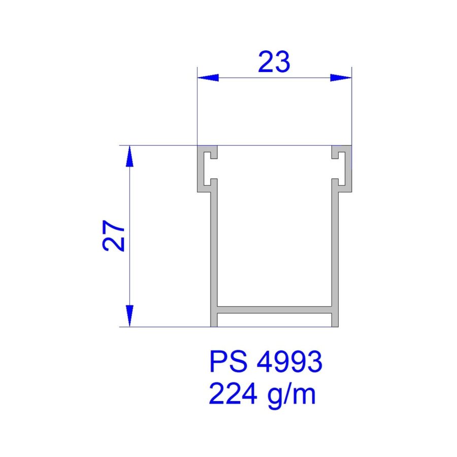 Aluveneta PS4993 Profili per tapparelle e guide