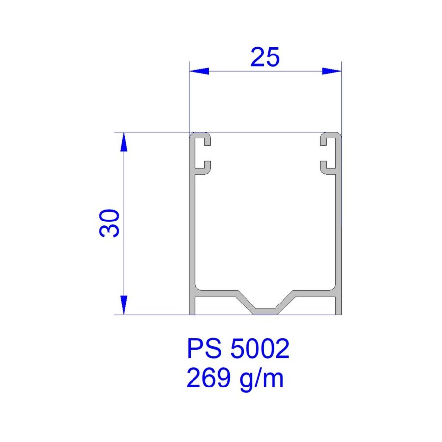Aluveneta PS5002 Profili per tapparelle e guide