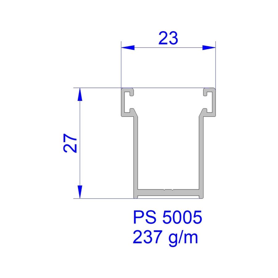 Aluveneta PS5005 Profili per tapparelle e guide