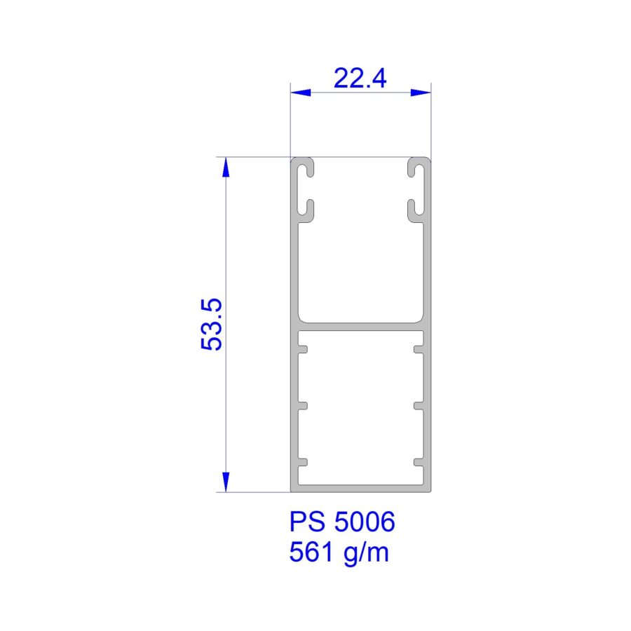 Aluveneta PS5006 Profili per tapparelle e guide