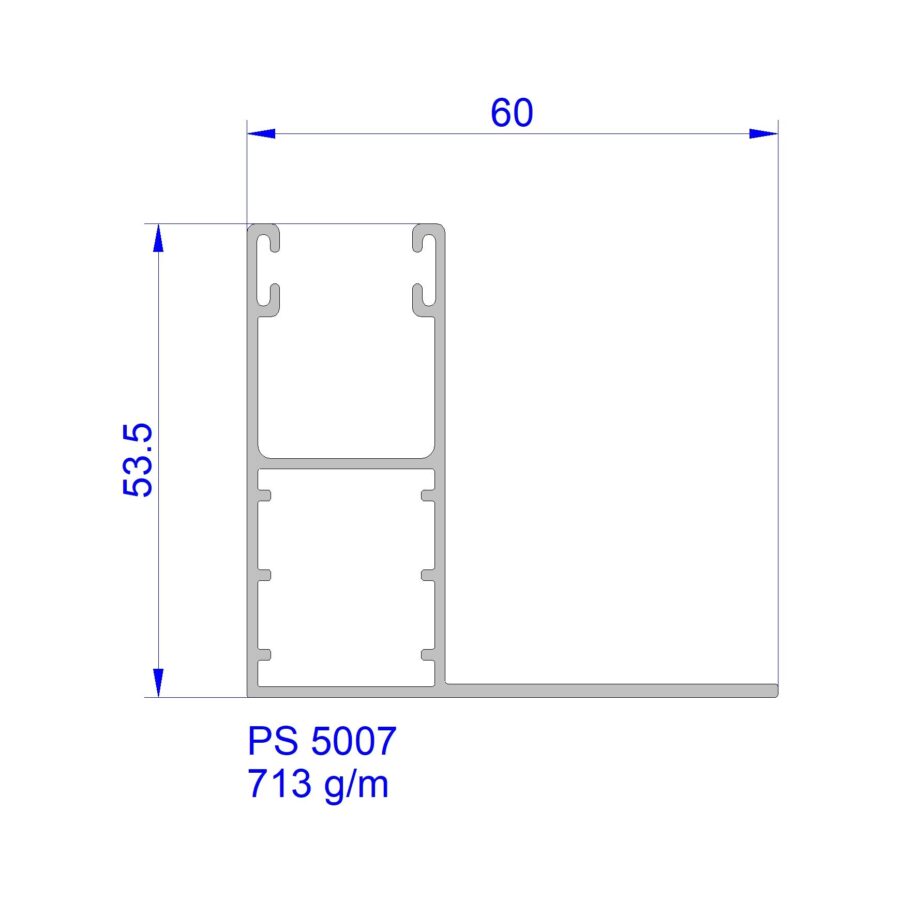 Aluveneta PS5007 Profili per tapparelle e guide