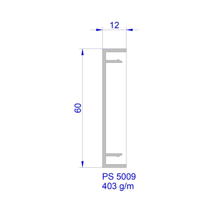 Aluveneta PS5009 Profili per battiscopa