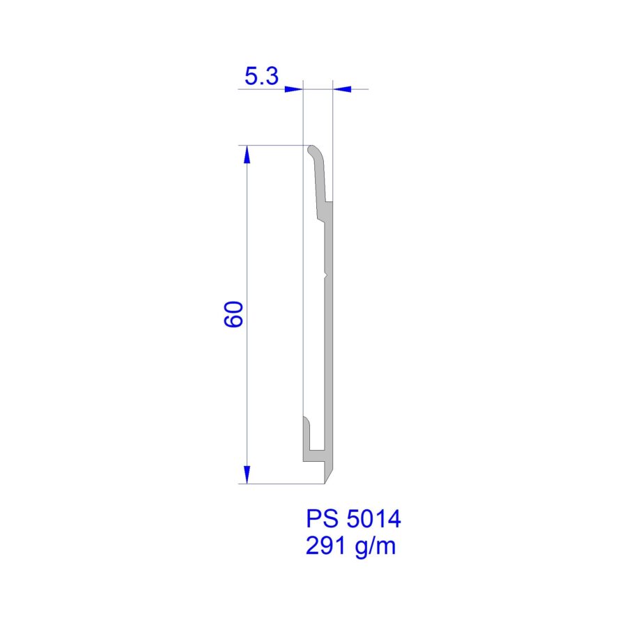 Aluveneta PS5014 Profili per battiscopa