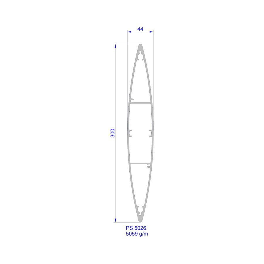 Aluveneta PS5026 Profili per frangisole e grigliati