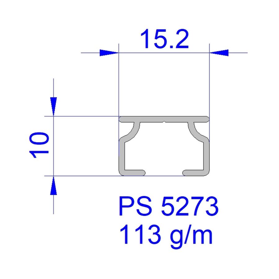 Aluveneta PS5273 Profili per tende interne