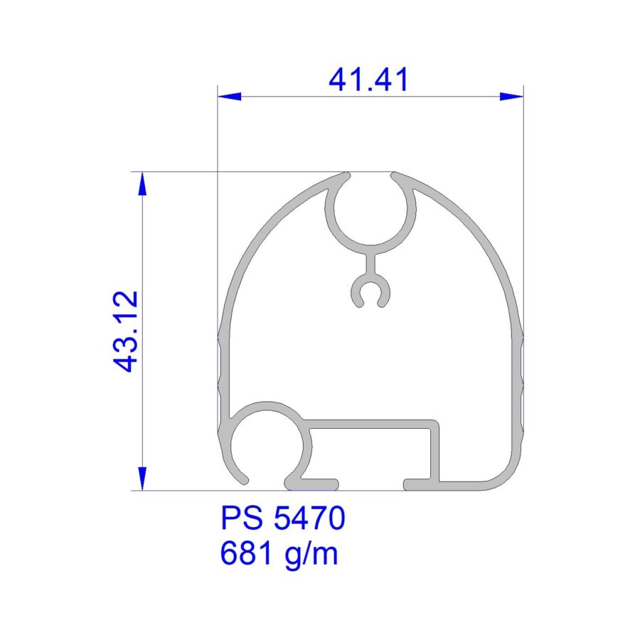 Aluveneta PS5470 Profili per frontali e fondali