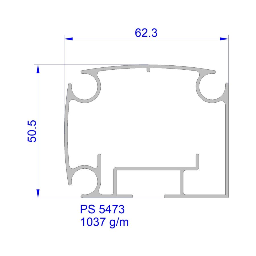 Aluveneta PS5473 Profili per frontali e fondali