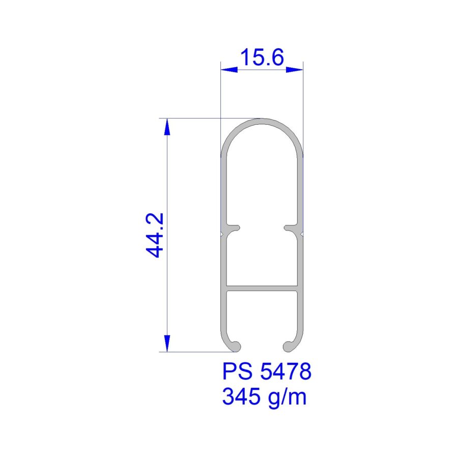 Aluveneta PS5478 Profili per cappottine
