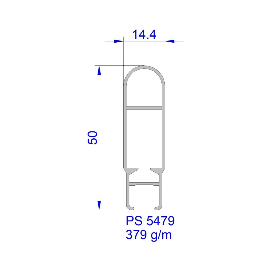Aluveneta PS5479 Profili per cappottine