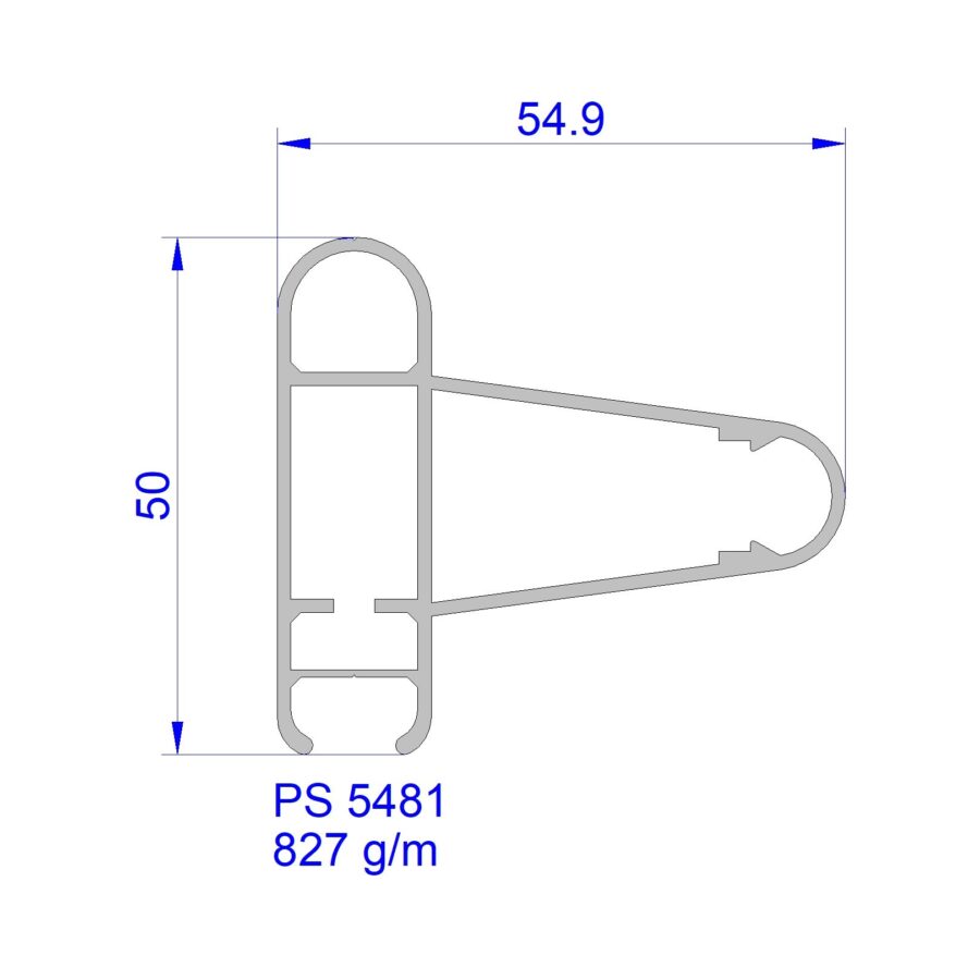 Aluveneta PS5481 Profili per cappottine