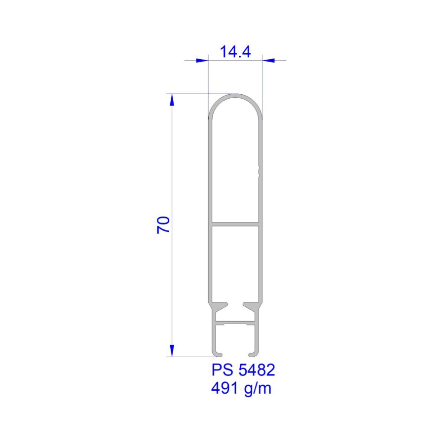 Aluveneta PS5482 Profili per cappottine