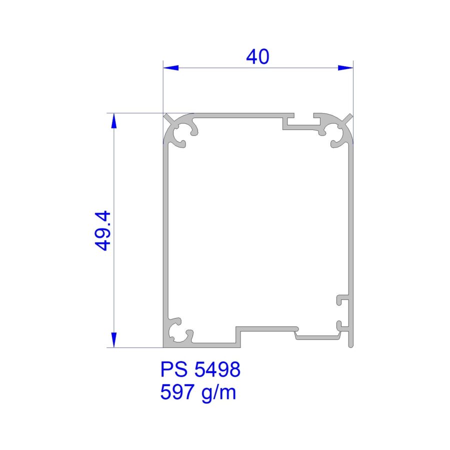 Aluveneta PS5498 Profili per cassonetti