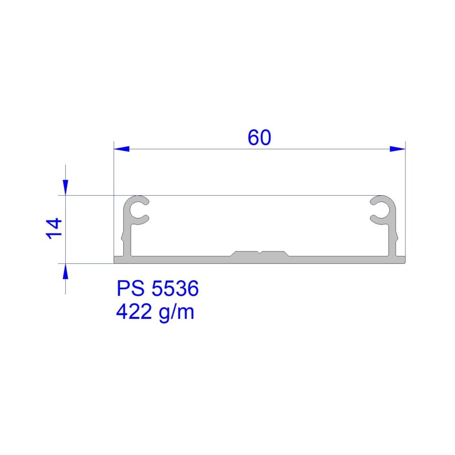 Aluveneta PS5536 Profili per parapetti corrimano e recinzioni