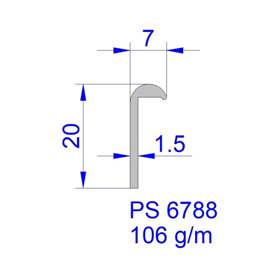 Aluveneta PS6788 Profili di finitura e fasce