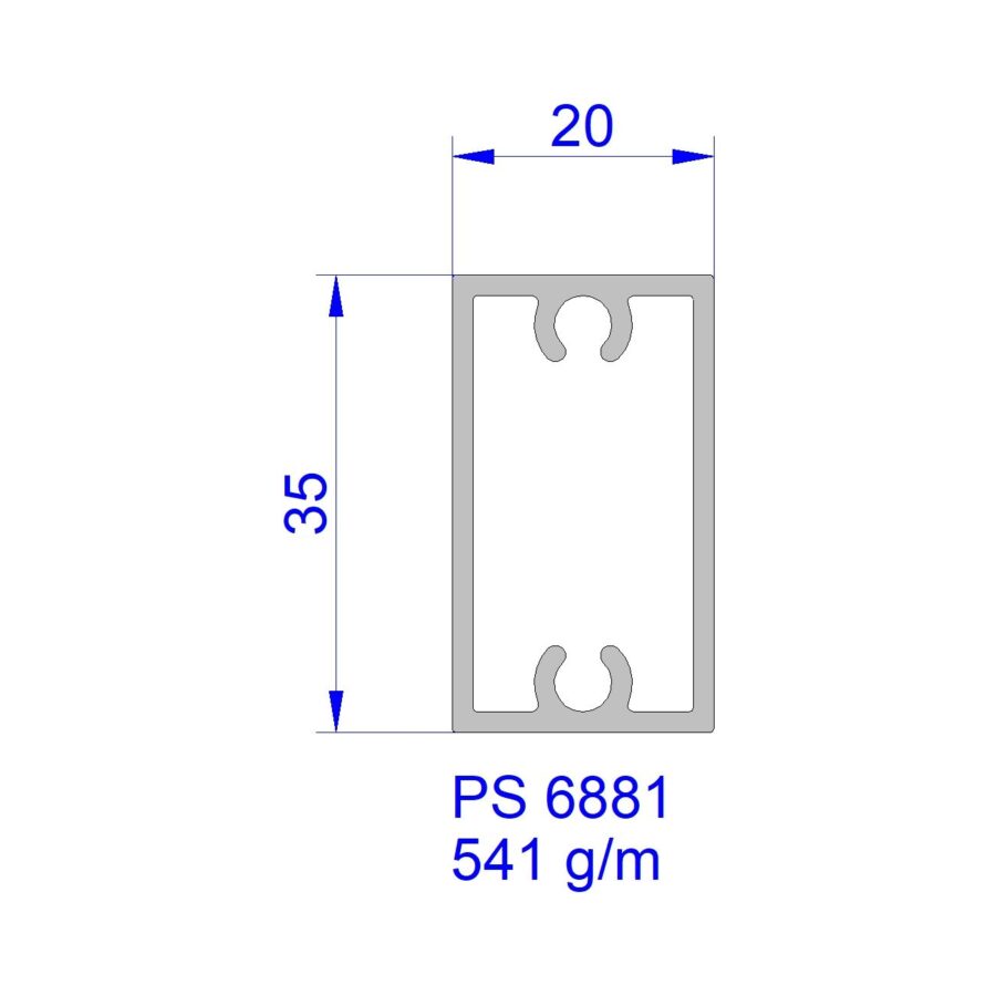 Aluveneta PS6881 Profili tubolari speciali