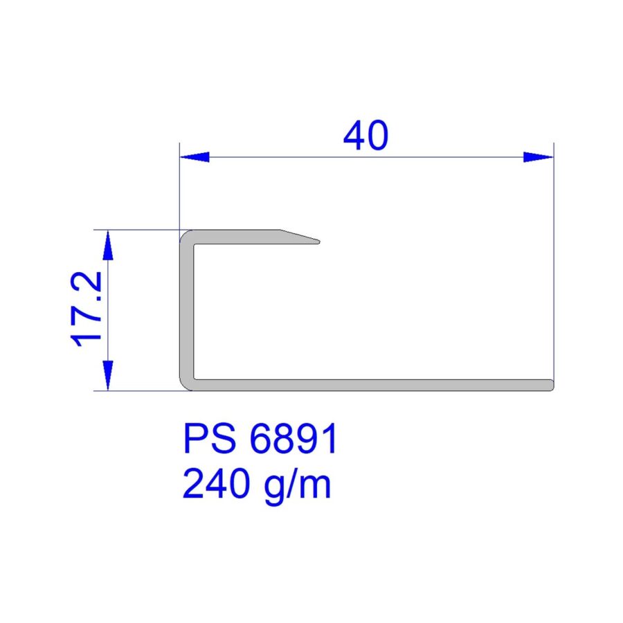 Aluveneta PS6891 Profili di finitura e fasce